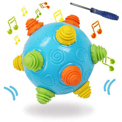 YMDLY Toys music ball in action dancing and bouncing to engage coordination