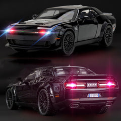 YMHAT Hellcat pull-back action toy car for quick, easy launches.