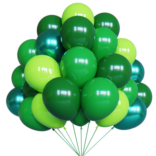 YMSZ 67-piece green balloons kit for chic party dΓ©cor.