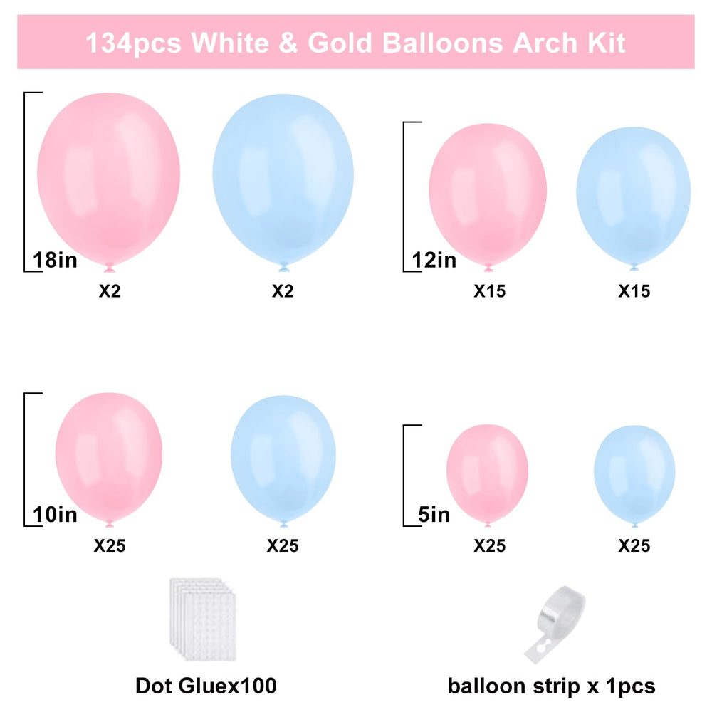 YMSZ mixed-size balloons for a balanced garland that wow guests.