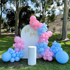 YMSZ easy-setup balloon arch kit suitable for solo or duo setup.