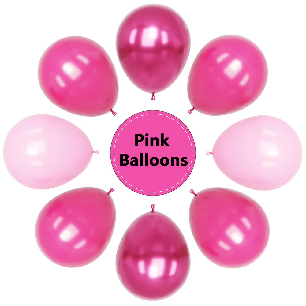 YMSZ hot pink balloons add bold color to celebrations and selfies