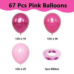 YMSZ light pink balloons for soft accents at birthdays and baby showers