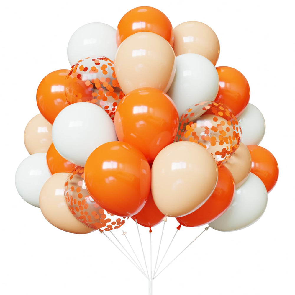 YMSZ orange balloons 12-inch kit for vibrant birthday decor