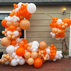 YMSZ orange confetti balloons add festive glamour