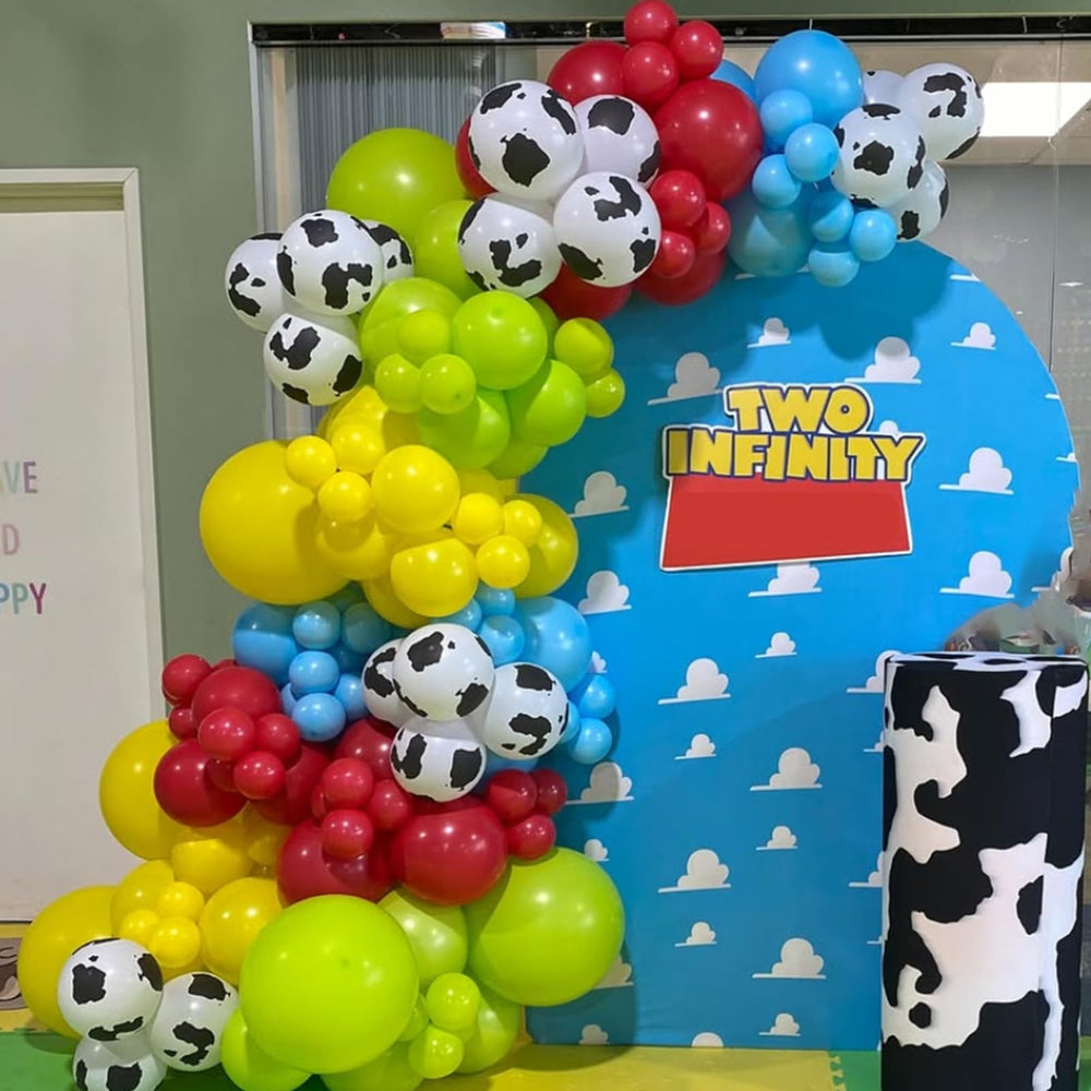 YMSZ multicolor yellow, red, blue, and green balloons for vibrant palettes