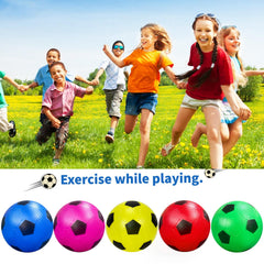 Ynanimery colorful PVC soccer balls resist fading during play.