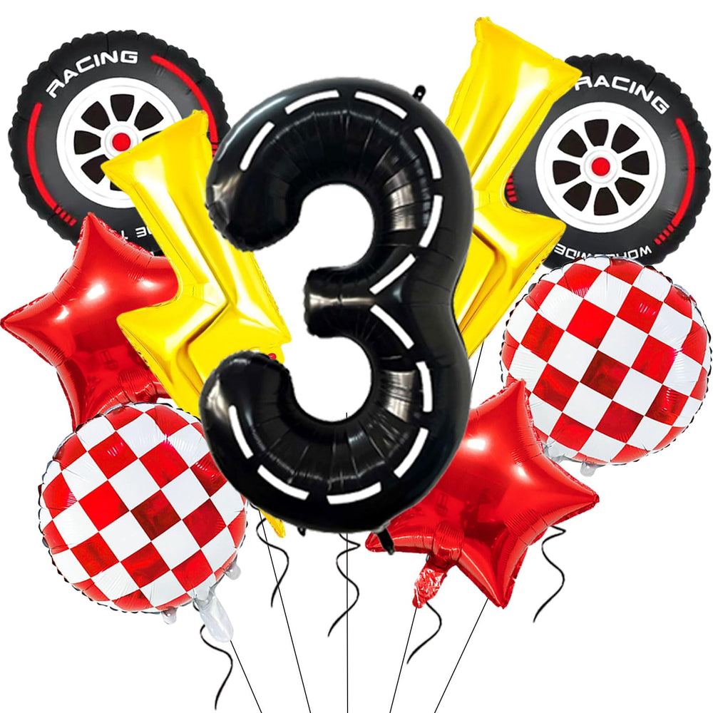 YNITSED Cartoon Race Car decor 40-inch balloon for standout party photos