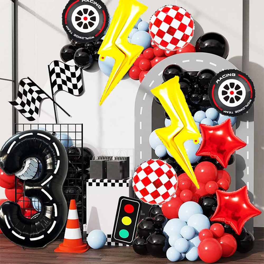 YNITSED Racetrack number 3 balloon highlights milestone moments