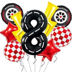YNITSED racetrack number balloon 40 inch creates bold party photos