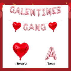 YNITSED red heart balloons for vibrant Galentine decor and photos