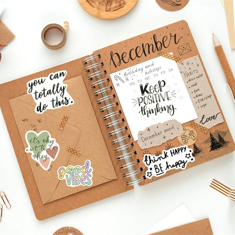 Yodeeni 120pcs inspirational stickers for scrapbooks to spark creativity