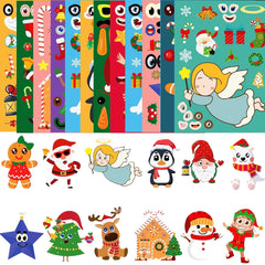 Yodeeni Christmas stickers 12 styles featuring Santa, snowman and more for holiday crafts