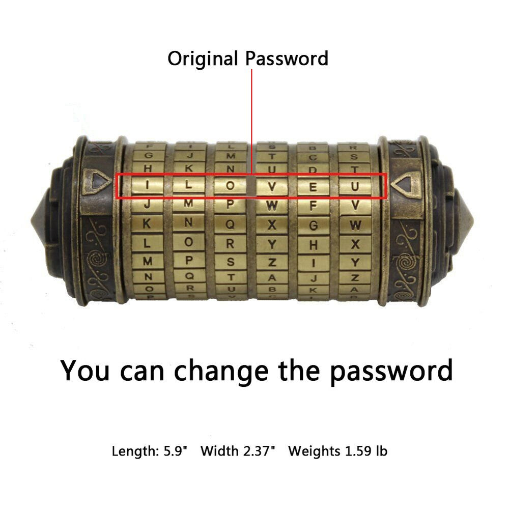 YOFIT cryptex password customization to personalize the gift.