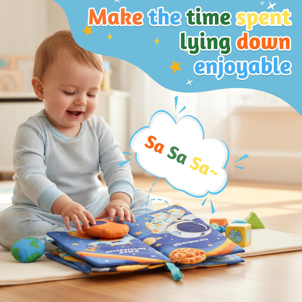 YOGINGO baby book dinosaur world jungle scene for bonding during reading