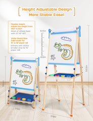YOHOOLYO double-sided magnetic board for markers and magnets