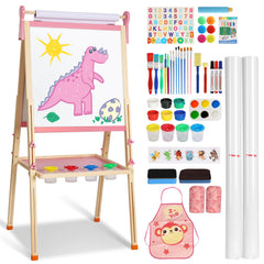 YOHOOLYO Kids Easel with paper roll for easy drawing sessions.