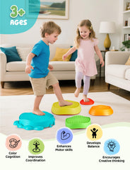 YOHOOLYO stepping stones showcase rainbow crab design for child-friendly appeal