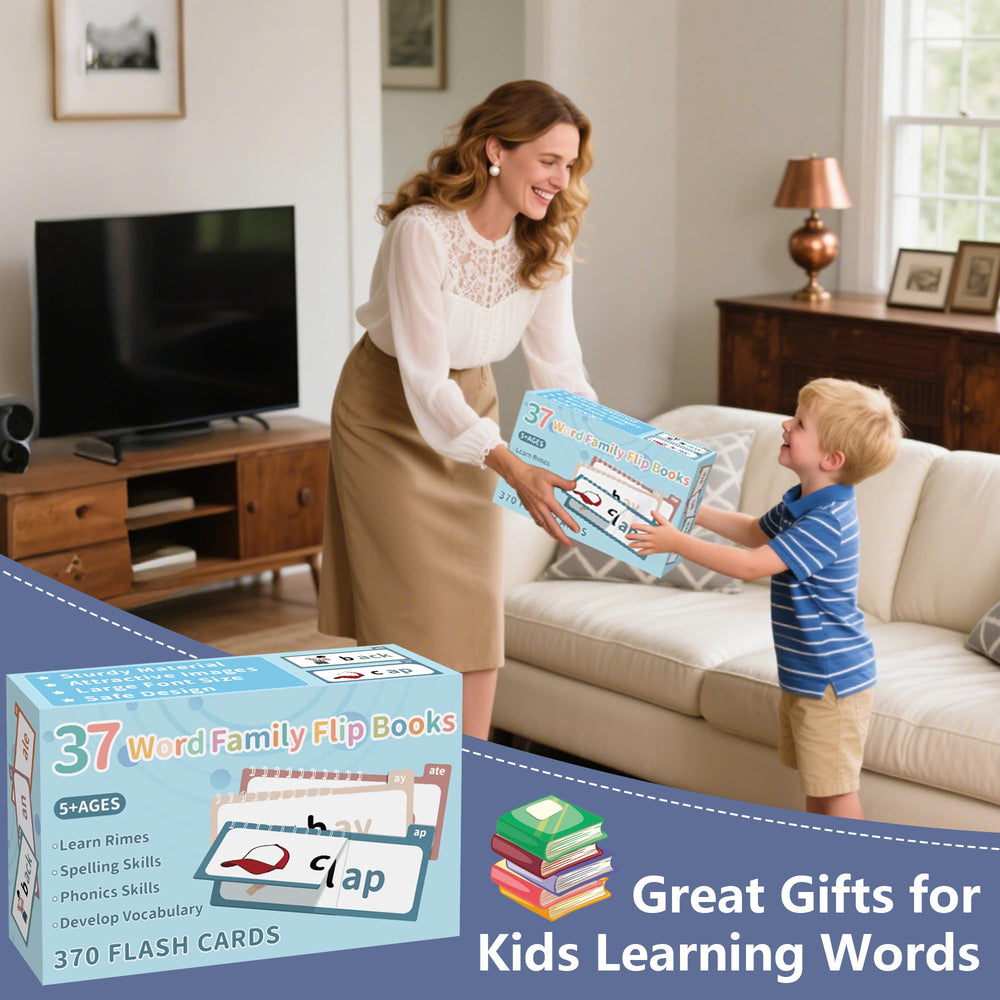 Yoink Word Family Build Book all 37 books neatly stored in included box for easy transport.