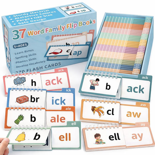 Yoink Word Family Build Book cover with colorful word families for early reading practice.