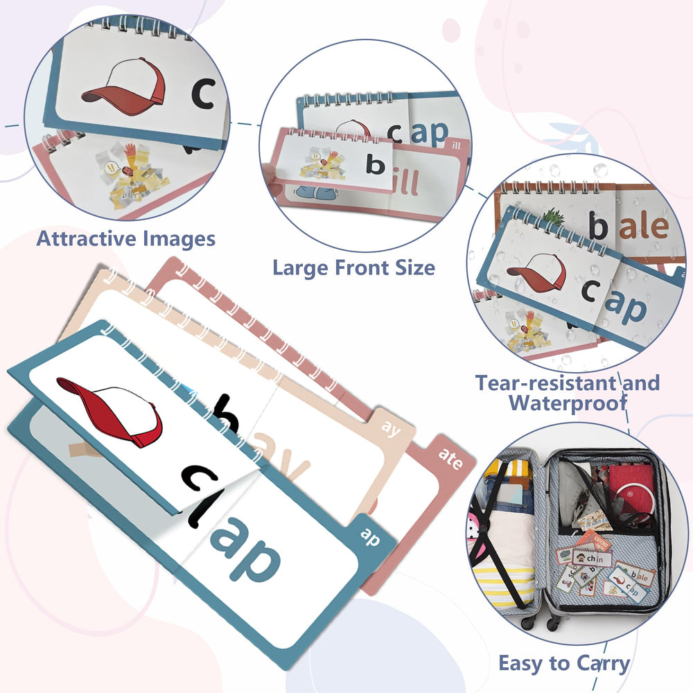Yoink Word Family Build Book laminated pages resist wear for repeated practice.