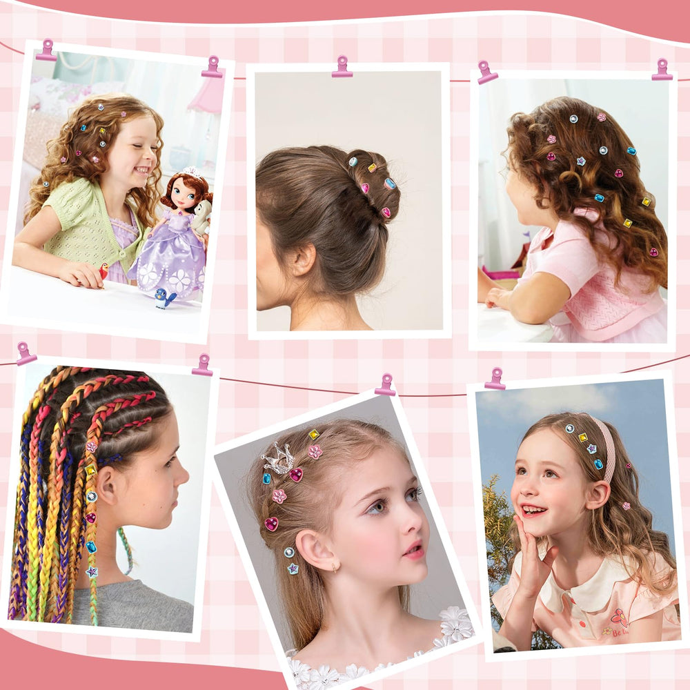 Yoloflix hair jewels add sparkle for festive or everyday looks.
