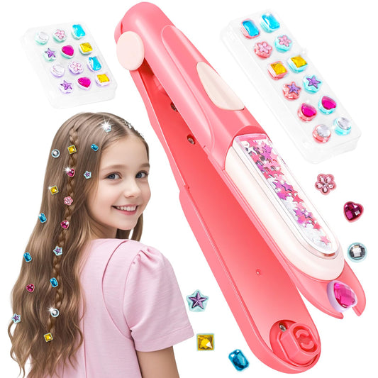 Yoloflix Hair Gem Stamper Kit for easy at-home styling with diamonds.