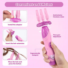 Yoloflix Hair Gems Stamper Pack, close-up, adds sparkle for custom looks.