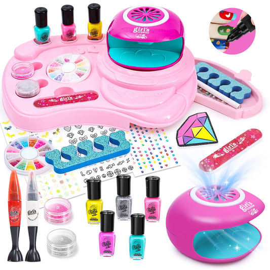Yoloflix Nail Polish Kit storage desk keeps kidsβ art space organized and accessible