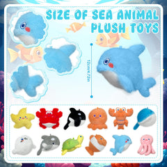 Yoloodayy ocean adoption cards clearly label each gift for guests.