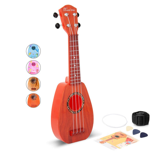 YOLOPARK 17in kids guitar with strap for easy portability.
