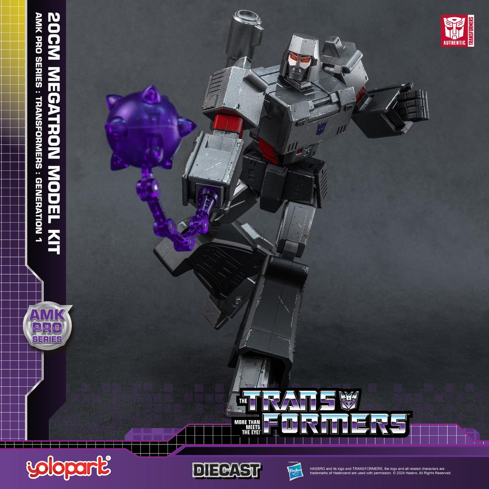 Pre-assembled YOLOPARK Megatron figure ready for posing and display.
