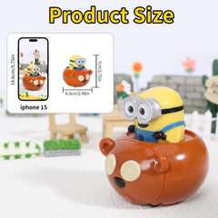 YOLOPARK Minions ABS material close up showing smooth edges for safe play