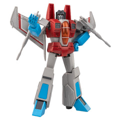 YOLOPARK Starscream figure front view highlighting vibrant G1 colors for display.