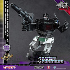 YOLOPARK Nemesis Prime premium diecast accents improve weight and handling.