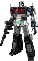 YOLOPARK Nemesis Prime front view highlights weathered detailing for dramatic display.