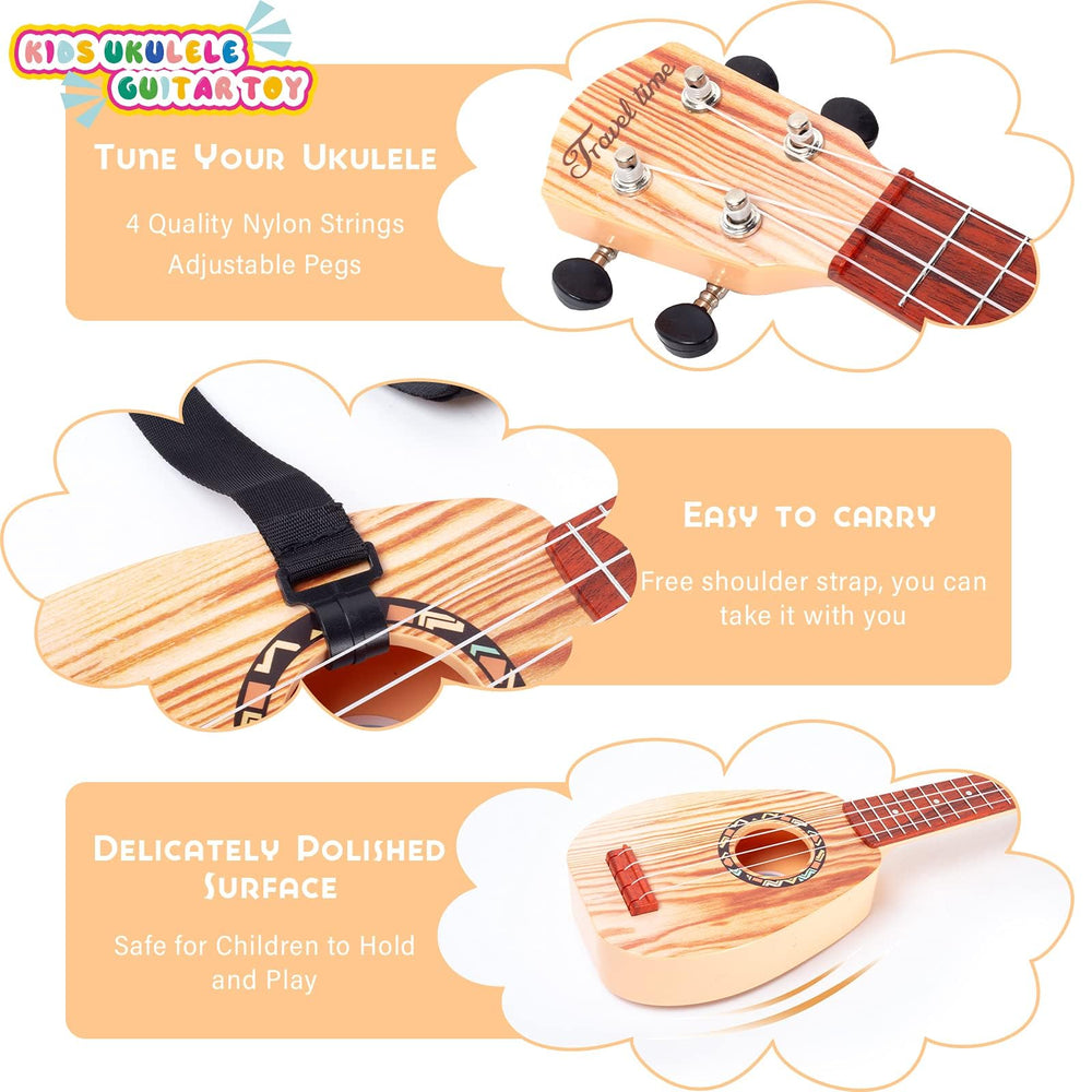 YOLOPLUS+ ukulele tutorial included to help kids learn basic chords