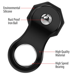 Yolscue fidget spinner sleek black design enhances office use