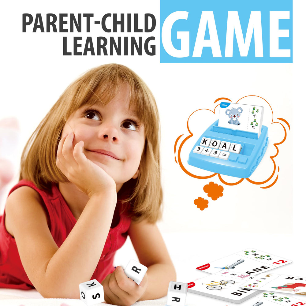 Yolscue math symbol blocks supporting basic arithmetic alongside word learning.