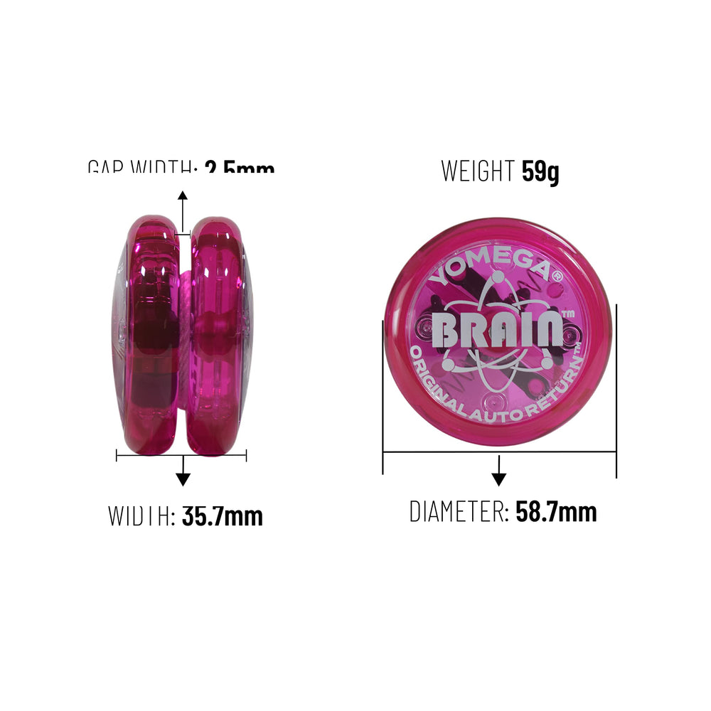 Yomega The Original Brain package contents and accessories