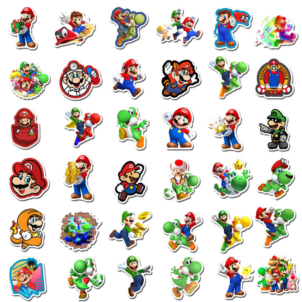 YONGAI Mario sticker on a bike helmet personalizes gear while staying water-friendly