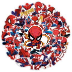 YONGAI Spiderman stickers on guitar or bike for removable decor