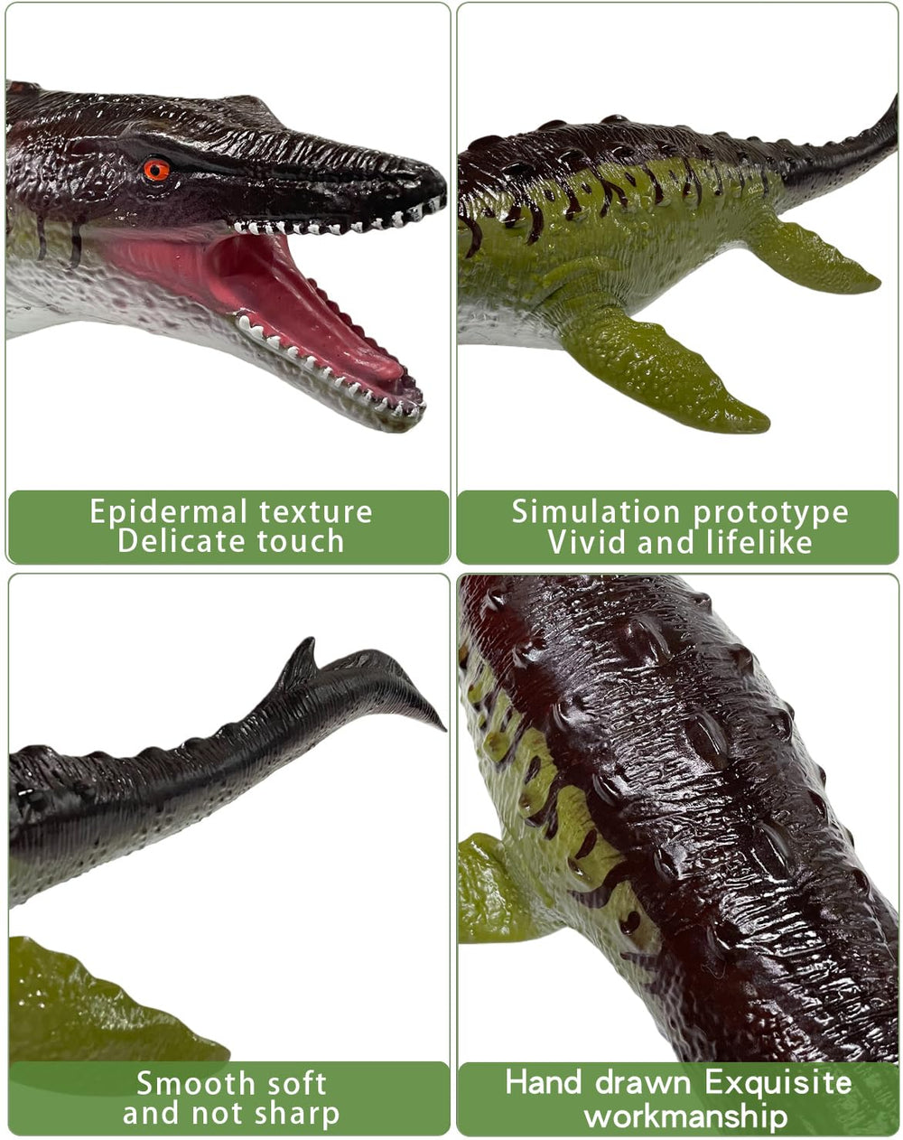 YONGJULE realistic-detailed mosasaurus close-up to spark curiosity