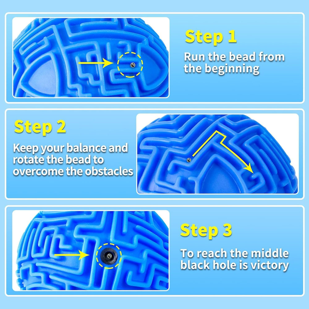 YongnKids Amaze 3D blue maze ball, premium-quality, durable for long-lasting play sessions.