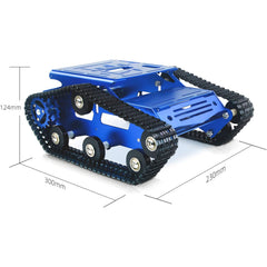 YonPhsy track chassis with damping for stable rides on uneven surfaces