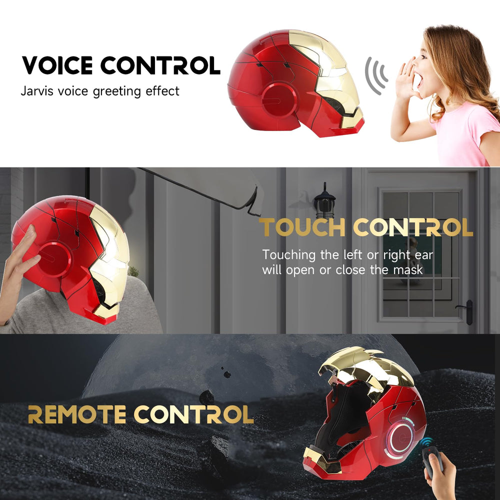 YONTYEQ MK5 helmet side view with remote control for easy operation