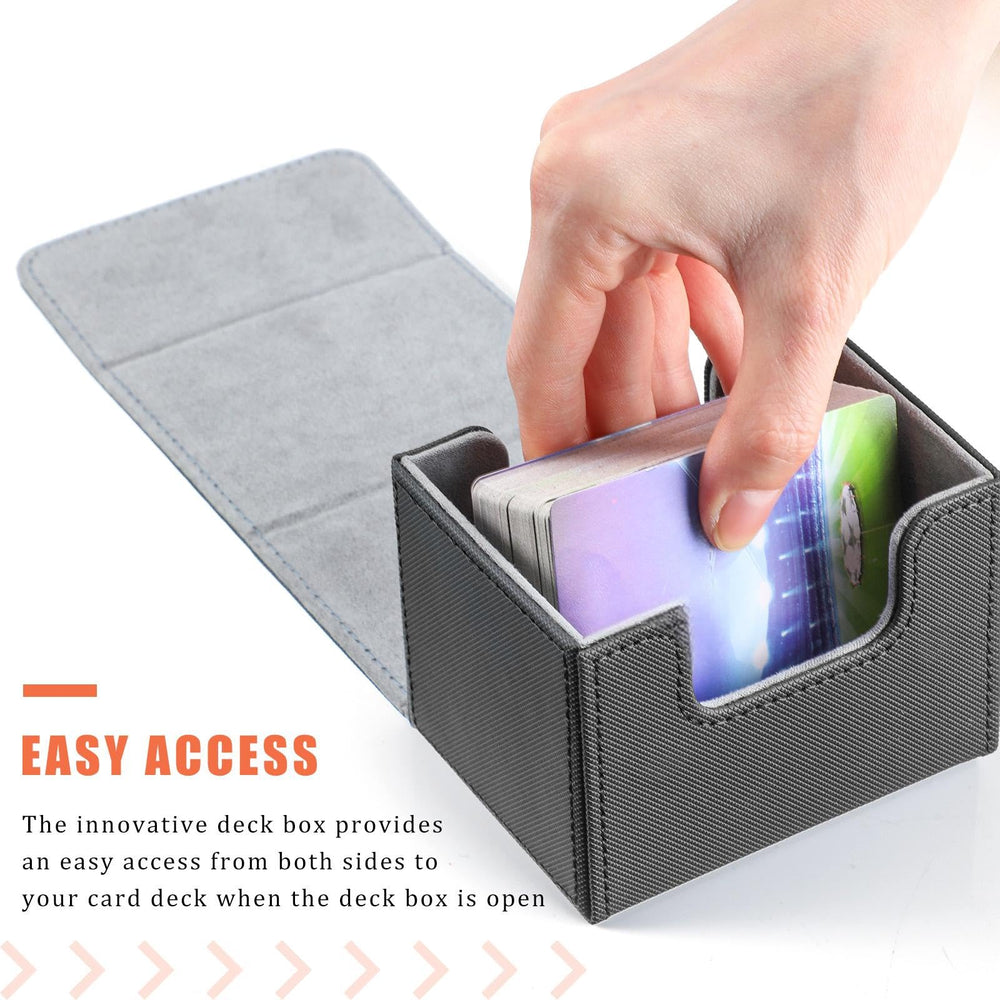 Yookeer horizontal lid design deck box offers easy card access