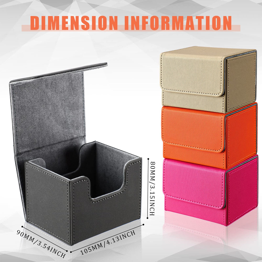 Yookeer orange leather deck box resists scratches for daily use
