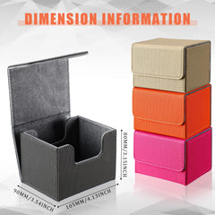 Yookeer orange leather deck box resists scratches for daily use