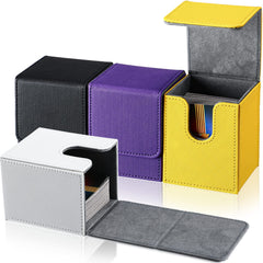 Yookeer white leather deck box with magnet closure, ideal storage for MTG cards.